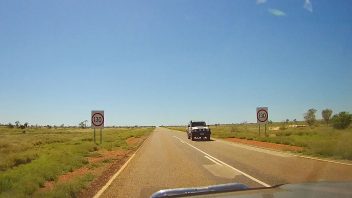 130 km/h road sign, NT